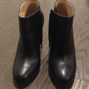 Christian louboutin black heeled boots
